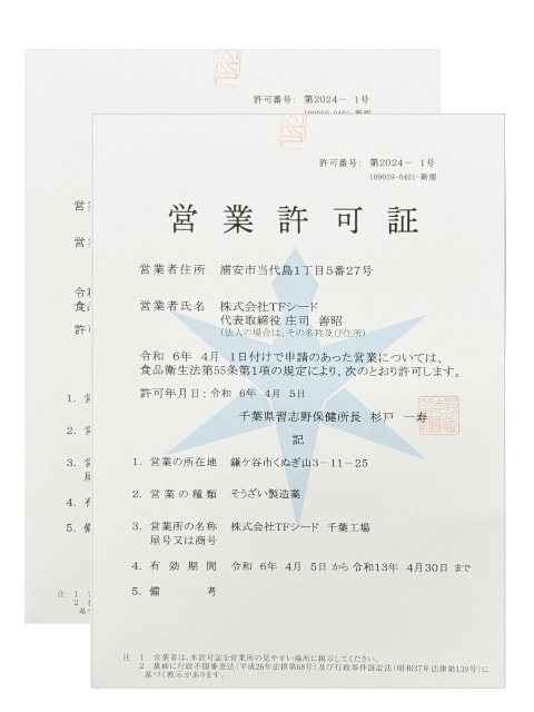 製造許可